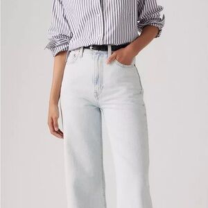 Levis ribcage wide leg jeans